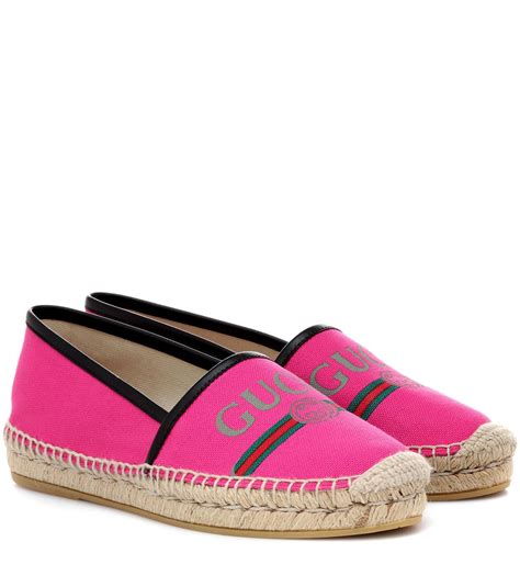 gucci scarpe espadrillas|gucci espadrilles wedges pink.